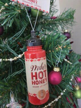 Ruz Blown Plastic Christmas MIKES HOT HONEY Ornament Food